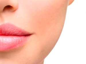 Closeup shot of half face of a woman